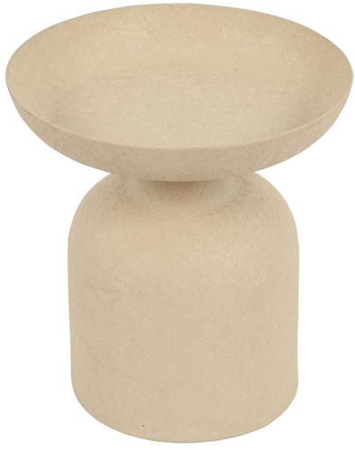 Countryfield candelabro sobre base beige metal 10x10x11cm decoración