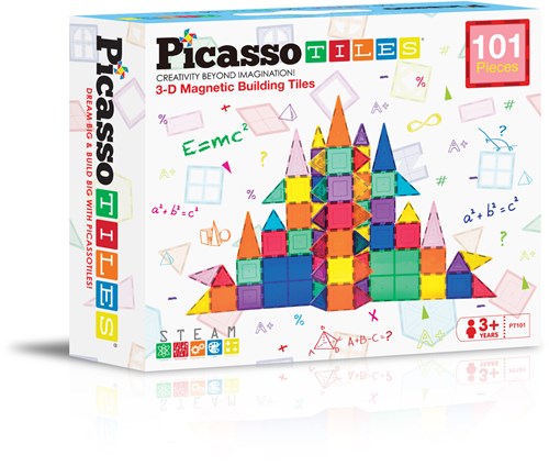 Tactic juguete de construcción magnético Picasso Tiles set 101 piezas