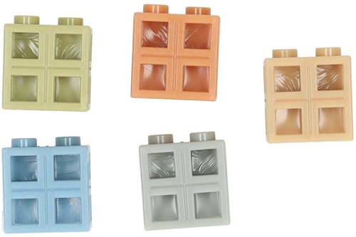 Albatros Hengelsport set de bloques de construcción colores naturales 300 piezas juguete-3
