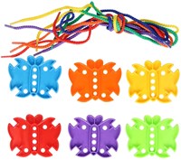 Albatros Hengelsport juguete Set de Enhebrar y Conectar Mariposas 60 piezas-2
