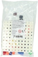 Albatros Hengelsport set de bloques apilables con base 100 piezas juguete