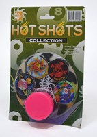 HOT Sports + Toys caps Hot Shot Collection set de juego en tarjeta