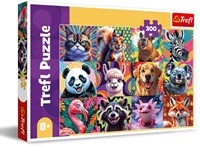 Trefl puzzle 300 piezas - Funny village - juego educativo niños cartón