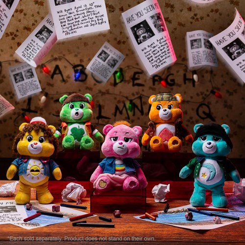 Care Bears peluche Stranger Things Funshine Bear Dustin 22cm edición limitada-2