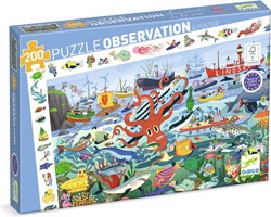 Djeco puzzle - puzzle de observación Les secrets de la mer 200 piezas FSC