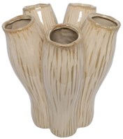 Countryfield jarrón Garber cerámica beige decoración 30cm alto