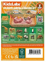 4M Set de excavación animales salvajes juguete educativo kit arqueología