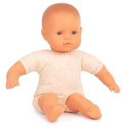 Miniland Muñeca Bebé Europea 32cm - Muñeca suave para niños