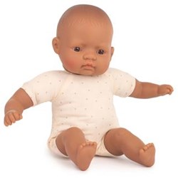 Miniland muñeca educativa juguete niña latina 32cm vinilo caja regalo