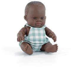 Miniland muñeca bebé niño africano 21cm muñeca juguete educativo