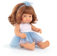 Miniland Muñeca Niña Europea 38cm - Muñeca realista para niños