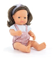 Miniland Muñeca Niña Europea 38cm - Muñeca realista para niños
