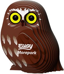 Eugy Puzzle 3D - Boeboekuil - Kit creativo de animales de cartón