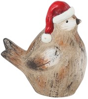 Countryfield pájaro decorativo Koko S marrón porcelana 11,5x4,5x12cm