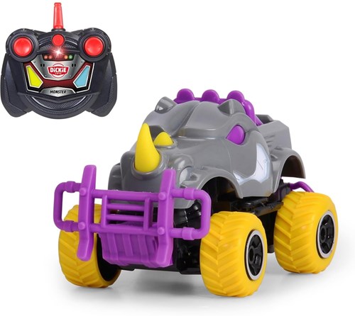 Dickie R/C Monster rinoceronte coche teledirigido de juguete para niños-3