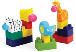 Edushape Mini Edu Animals Set 6 Animales + 22 Bloques