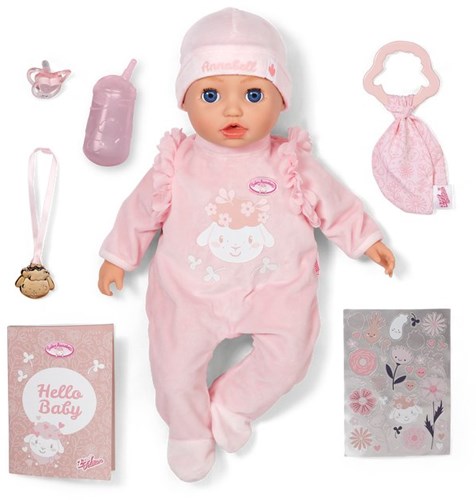 Muñeca Baby Annabell 43cm interactiva - muñeca bebé realista juguete