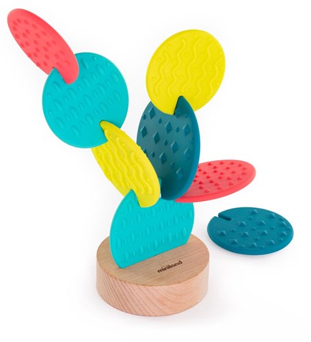 Miniland juguete sensorial cactus educativo multicolor 8 piezas