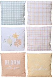 Decoris cojín exterior poliéster 45x45cm colorido para niños