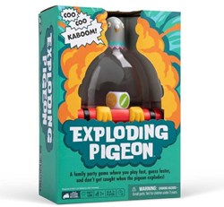 Exploding Kittens juego de fiesta Exploding Pigeon para familias y niños