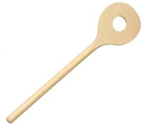 nic cuchara de madera para masa juguete - cuchara redonda con agujero 18 cm