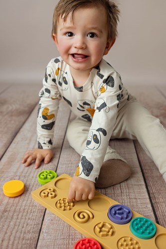 Mom's Care juguete sensorial XL puzzle ruedas - educativo y seguro-3
