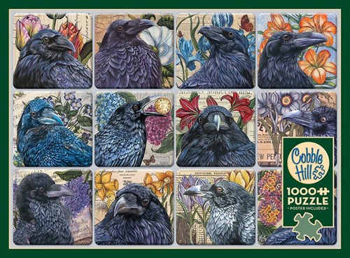 Cobble Hill puzzle 1000 piezas Ravens rompecabezas adultos niños-3