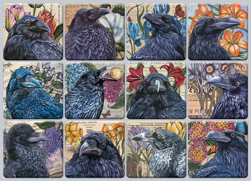 Cobble Hill puzzle 1000 piezas Ravens rompecabezas adultos niños-2
