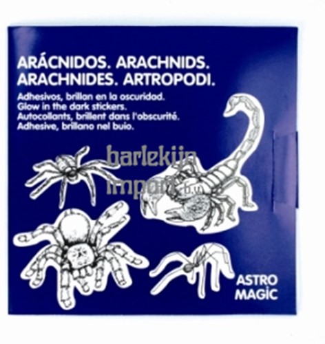 Harlekijn Glow in the dark stickers spinnen (10 st)