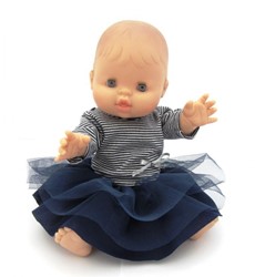 Paola Reina Muñeca Gordi niña, vestida (Bretón) 34cm