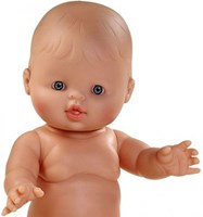 Paola Reina muñeca bebé Gordi niño blanco - muñeca vinilo 34 cm-2