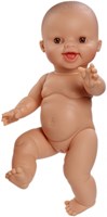 Paola Reina muñeca bebé Gordi niña sonriente 34cm muñeca vinilo