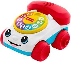 Fisher-Price Vehículo teléfono juguete interactivo de empuje para niños pequeños
