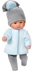 ASI DREAMS Doll Bomboncín 20cm - Grey / Baby Blue Clothes