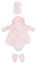 Asi ropa para muñecas abrigo duffel rosa - chaqueta muñeca juguete
