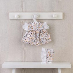 Asi ropa para muñecas - vestido floral y gorro para muñecas, multicolor