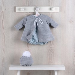Asi ropa para muñecas - Estilo escandinavo con body azul floreado
