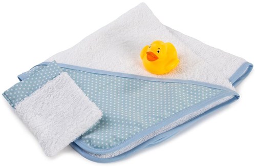 Asi set de baño para muñecas con toalla, paño y pato - juguete de baño
