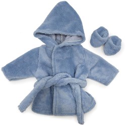 Asi ropa para muñecas albornoz azul suave - accesorio clásico
