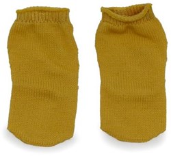 Asi ropa de muñeca calcetines ocre - accesorios muñeca poliéster