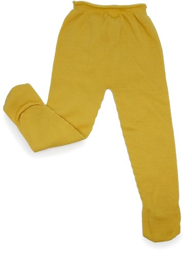 Asi ropa de muñeca leggings amarillo ocre - conjunto de muñeca moderno