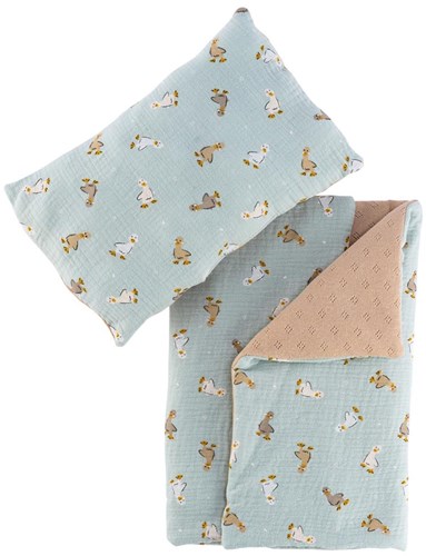 Asi juego de ropa de cama para muñecas - Accesorio Duckling Enzo multicolor