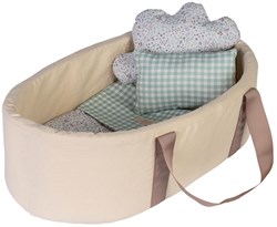 Asi capazo para muñecas con accesorios - cama de espuma Cloe