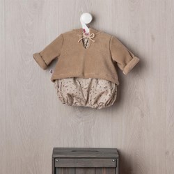 Asi ropa para muñecas - Body con estampado de cerezas y chaqueta - conjunto muñeca