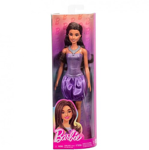 Barbie fashionista pop violet dress-3