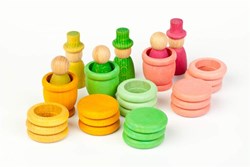 Grapat set de juego de madera primavera - juguete de fantasía 27 piezas