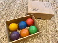 Grapat set de bolas de madera - 6 colores juguete creativo-3