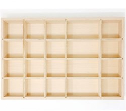 Grapat caja de clasificación de madera Tinker Tray - organizador de juguetes