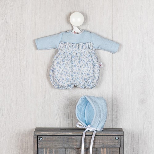 Asi ropa de muñeca body y gorro azul - accesorio para muñecas