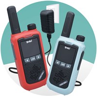 Buki walkie talkie recargable - juguete para niños con alcance de 5km